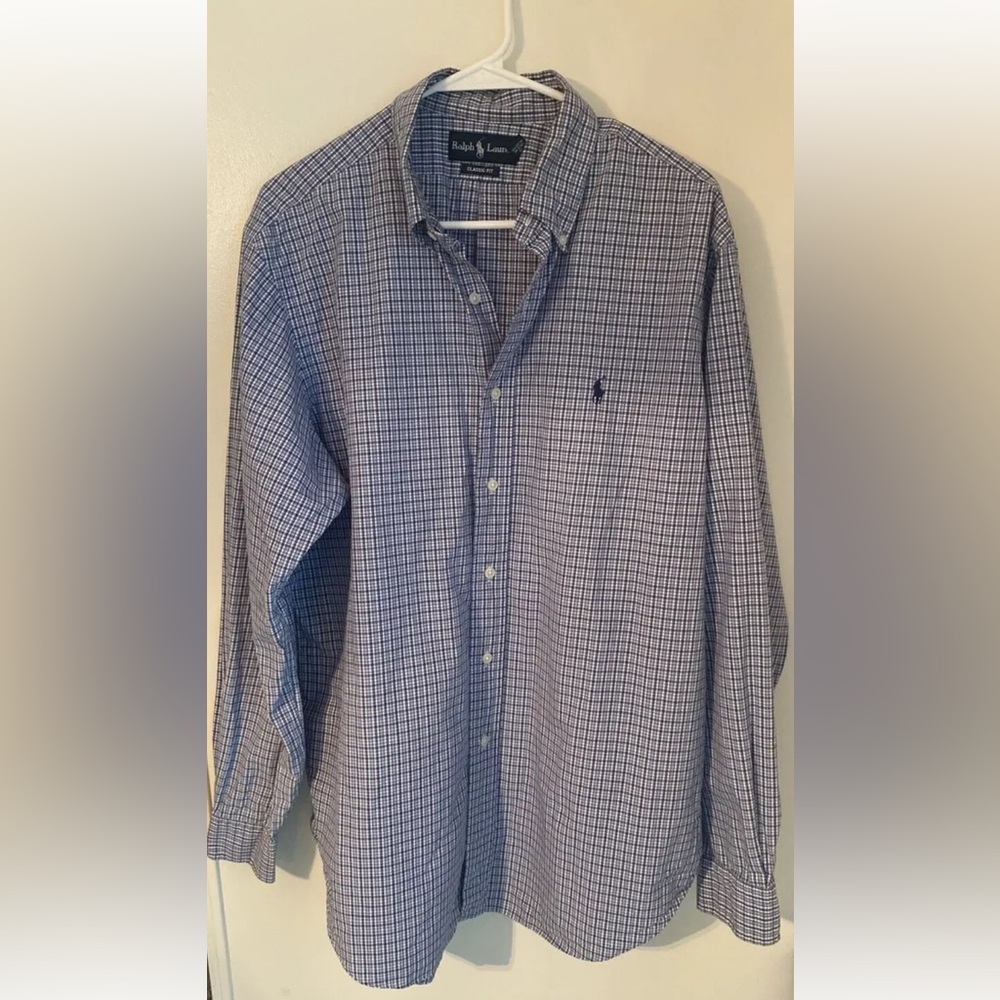 RALPH LAUREN LONG
SLEEVE PLAID DRESS